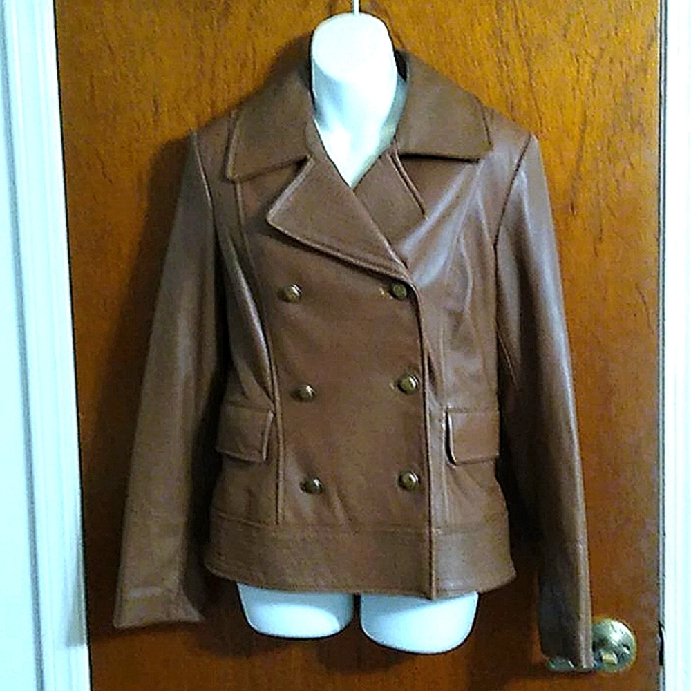 Woman's leather jacket.